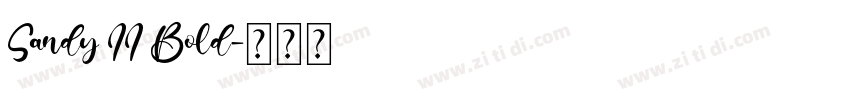 Sandy II Bold字体转换
